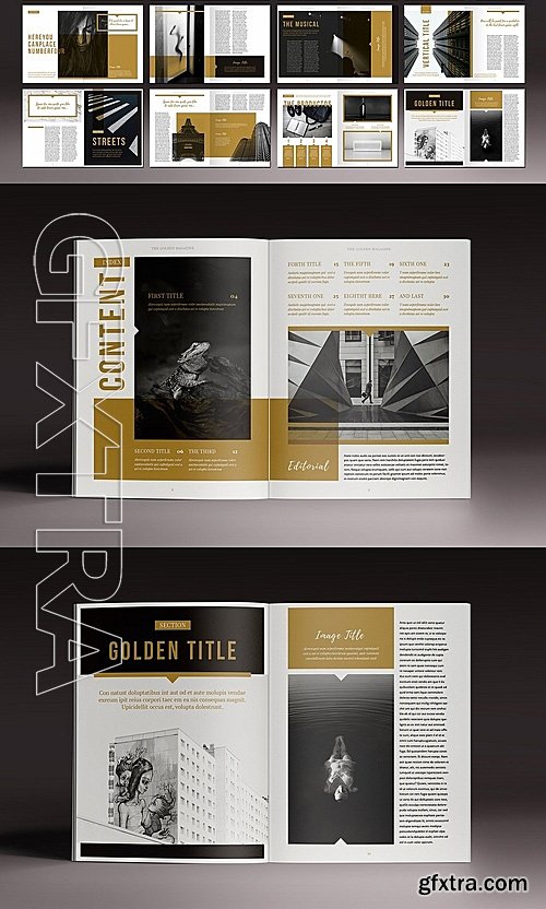 CM - The Golden Magazine Template 1130424