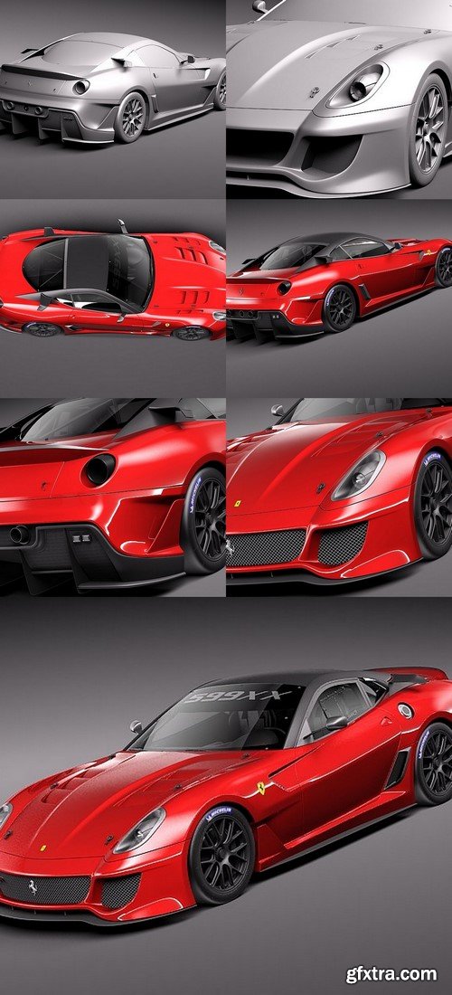 3d Model Ferrari 599 XX