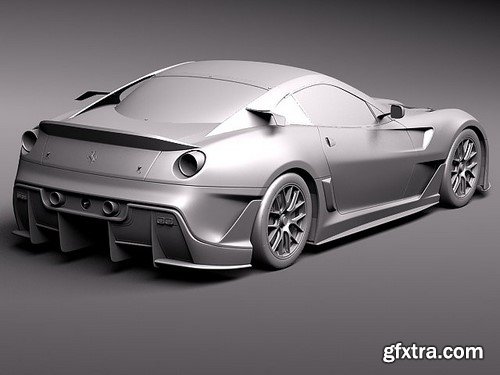 3d Model Ferrari 599 XX