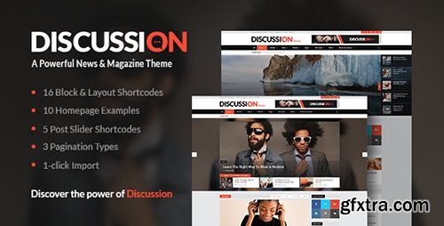 ThemeForest - Discussion v1.4 - A Powerful News & Magazine Theme - 15285527