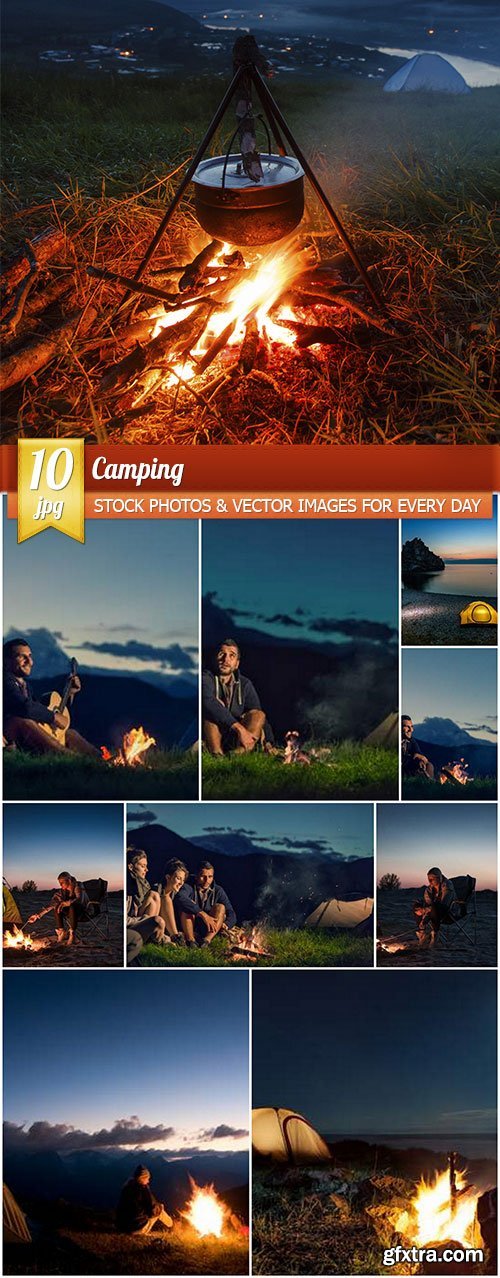 Camping, 10 x UHQ JPEG