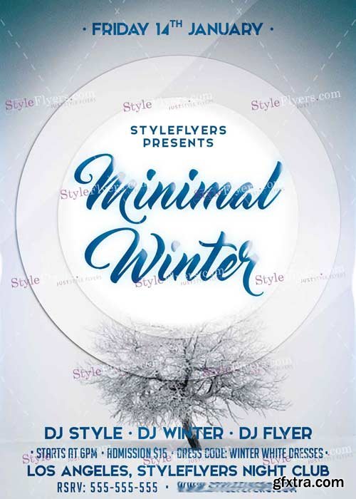 Minimal Winter PSD V11 Flyer Template