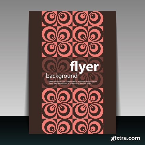 Collection book cover journal notebook flyer card business card banner vector image 43-25 EPS