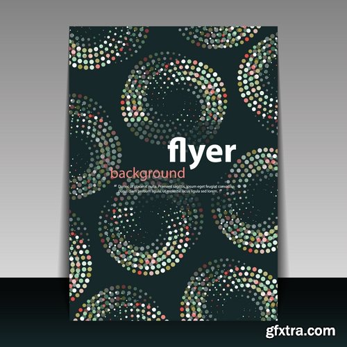 Collection book cover journal notebook flyer card business card banner vector image 43-25 EPS