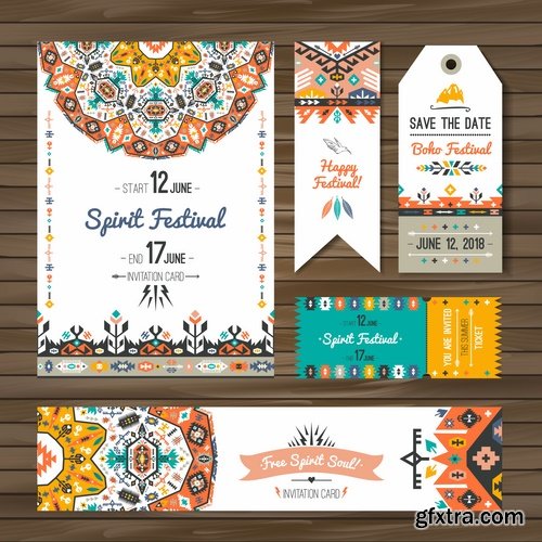 Collection invitation card flyer banner mandala drawing ornamental decorative frame 25 EPS