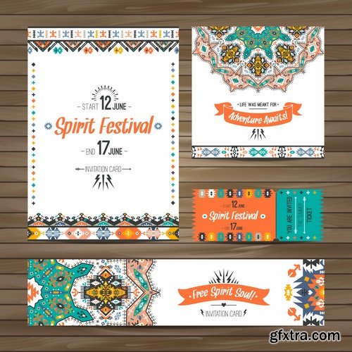 Collection invitation card flyer banner mandala drawing ornamental decorative frame 25 EPS