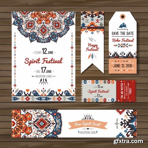 Collection invitation card flyer banner mandala drawing ornamental decorative frame 25 EPS