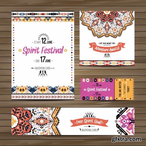 Collection invitation card flyer banner mandala drawing ornamental decorative frame 25 EPS