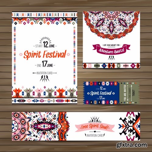 Collection invitation card flyer banner mandala drawing ornamental decorative frame 25 EPS