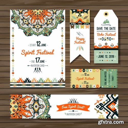 Collection invitation card flyer banner mandala drawing ornamental decorative frame 25 EPS