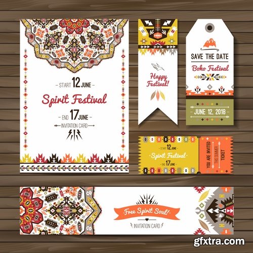 Collection invitation card flyer banner mandala drawing ornamental decorative frame 25 EPS