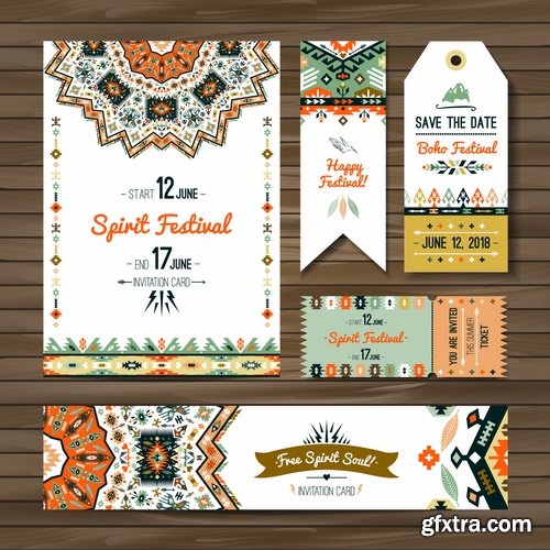 Collection invitation card flyer banner mandala drawing ornamental decorative frame 25 EPS