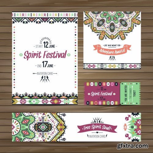 Collection invitation card flyer banner mandala drawing ornamental decorative frame 25 EPS