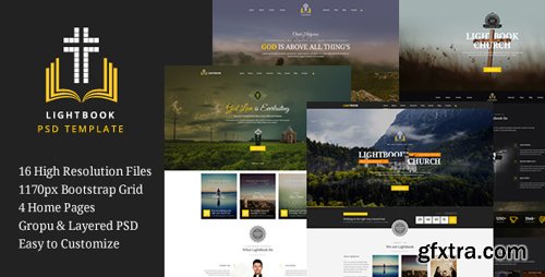 ThemeForest - LightBook - Church PSD Template 15548778