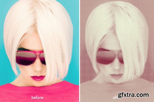 Halftone Photoshop Actions