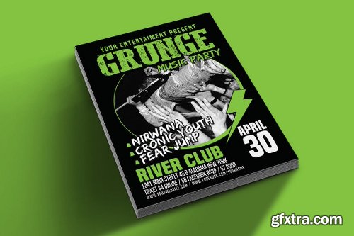 Graphicriver Grunge Music Party Poster Flyer 15796615