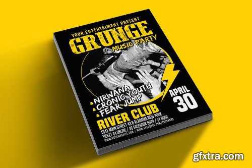 Graphicriver Grunge Music Party Poster Flyer 15796615