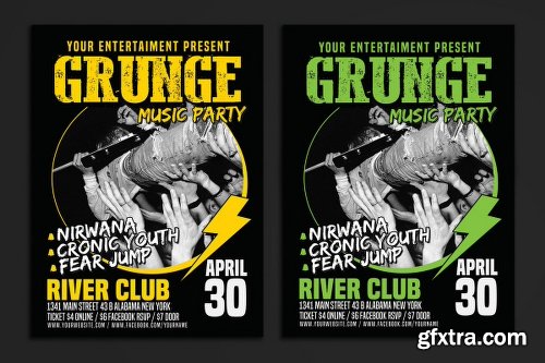 Graphicriver Grunge Music Party Poster Flyer 15796615