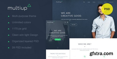 ThemeForest - MultiUp — Multi-Purpose Business PSD 10311990