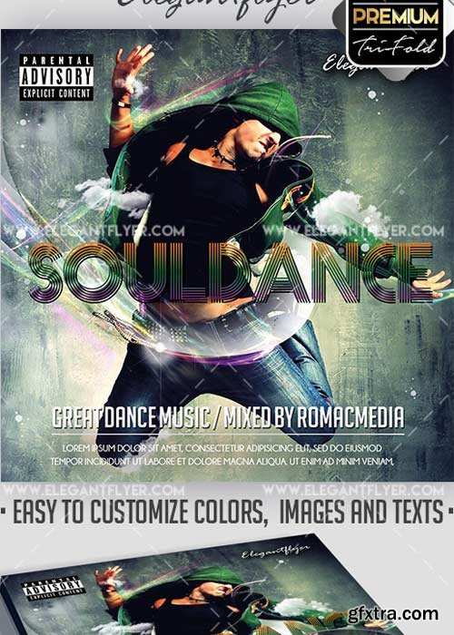 Soul Dance Premium CD Cover PSD V12 Template