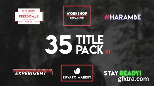 Videohive 35 Typography Title 19075733