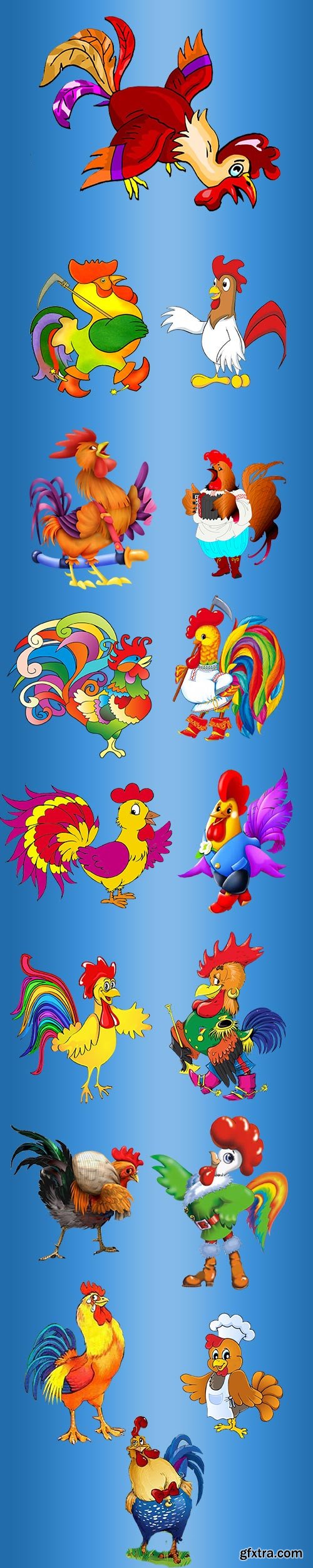 The symbol of the new year 2017 rooster 2