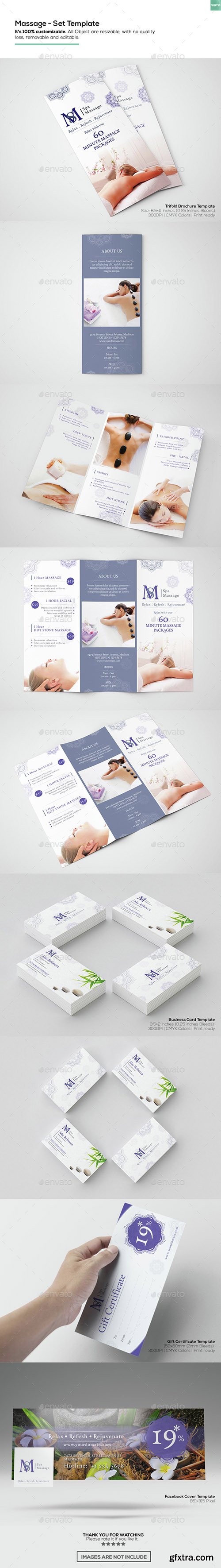 Graphicriver Massage - Set Template 15252137