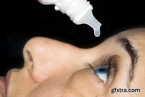 Collection of eye drops for the treatment of prevention of a healthy eye 25 HQ Jpeg