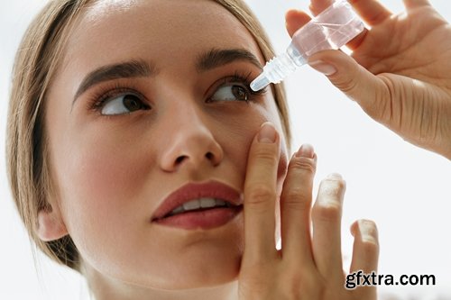 Collection of eye drops for the treatment of prevention of a healthy eye 25 HQ Jpeg