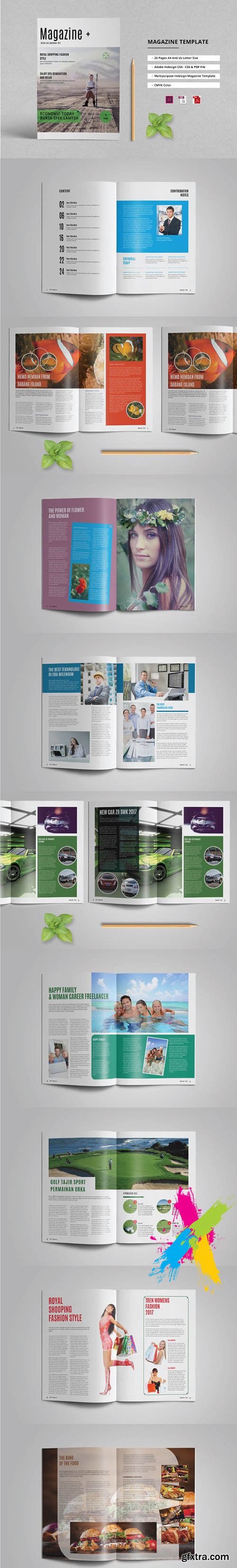 CM Indesign Magazine Template 1134743