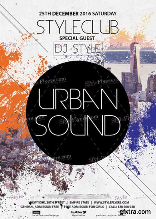 Urban Sound PSD V10 Flyer Template