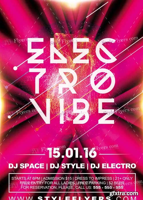 Electro Vibe PSD V8 Flyer Template