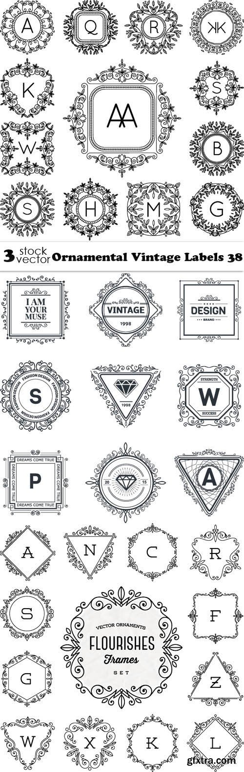 Vectors - Ornamental Vintage Labels 38