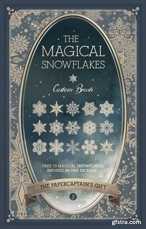 The Magical Snowflakes CUSTOM BRUSH for Photoshop [ABR]