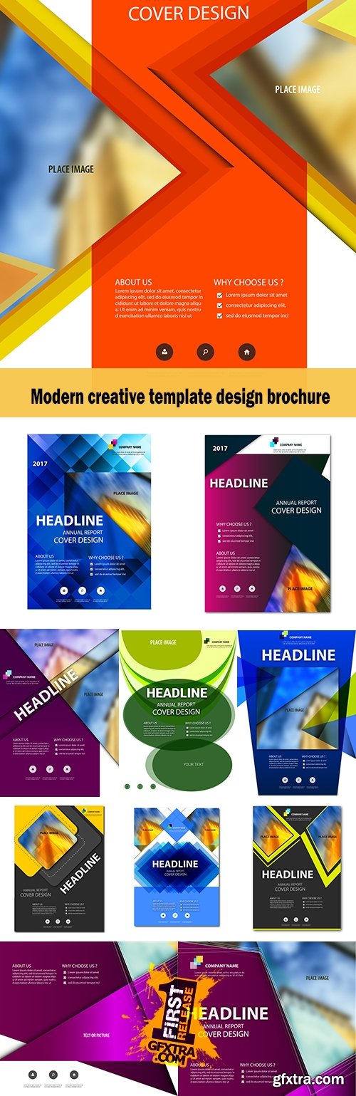 Modern creative template design brochure