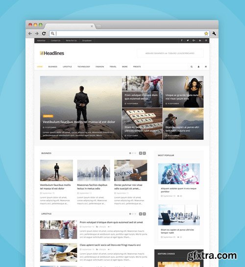 InspireTheme - Headlines v1.1.0 - Joomla 3.6 Template