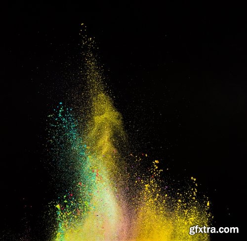 Collection of multi-colored flash powder chalk sand 25 HQ Jpeg