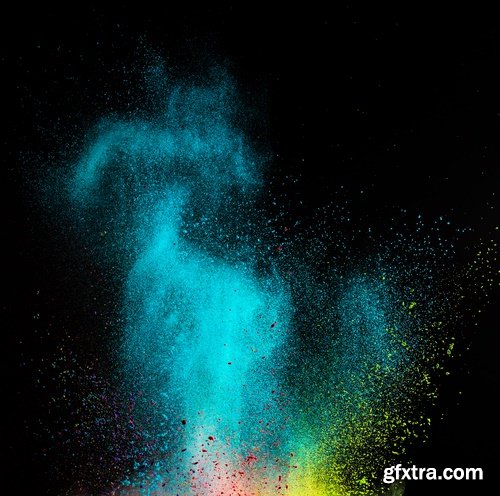 Collection of multi-colored flash powder chalk sand 25 HQ Jpeg