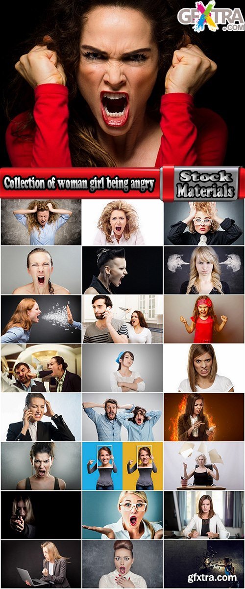 Collection of woman girl being angry frustration anger scream 25 HQ Jpeg