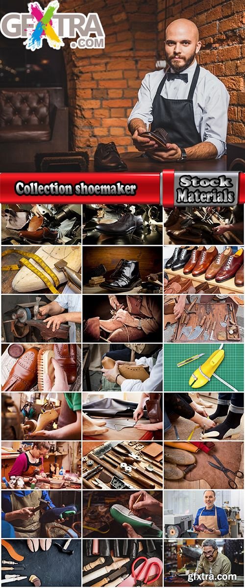 Collection shoemaker cobbler shoe production mestrument 25 HQ Jpeg