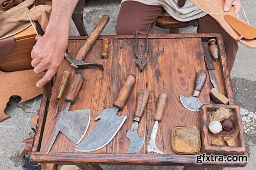 Collection shoemaker cobbler shoe production mestrument 25 HQ Jpeg