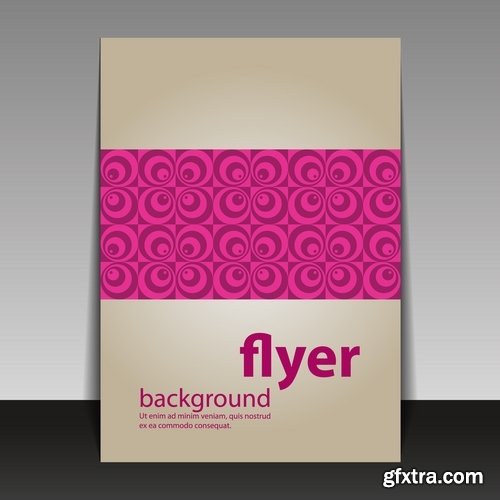 Collection book cover journal notebook flyer card business card banner vector image 42-25 EPS