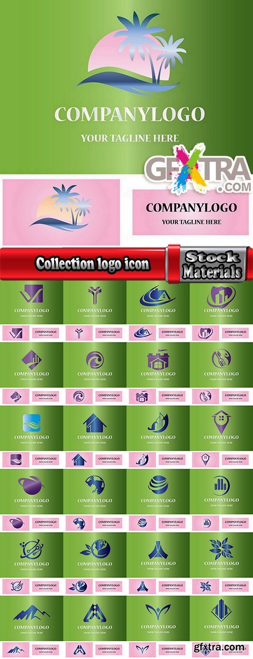 Collection logo icon web design element site 39-25 EPS