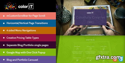 ThemeForest - coloriT - Colorful Single Page HTML Template (Update: 28 June 15) - 11384226