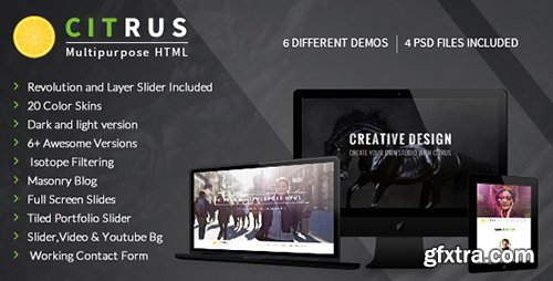 ThemeForest - Citrus - One Page Parallax Portfolio (Update: 28 June 15) - 8523850