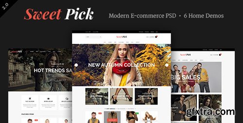 ThemeForest - Sweet Pick | Modern E-commerce PSD Template 8131912