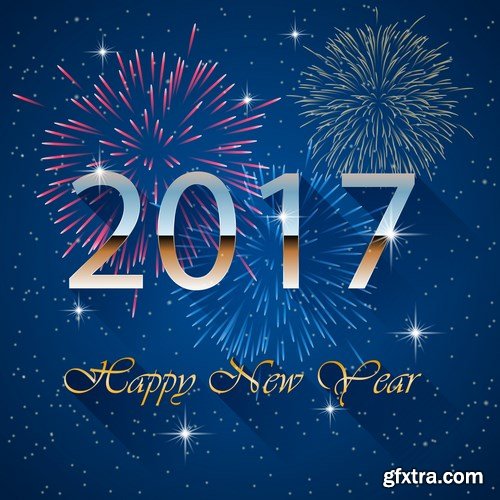 New Year Design 2017 part 5 - 28xEPS, AI