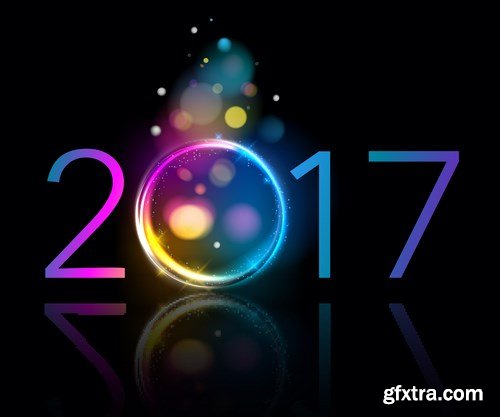 New Year Design 2017 part 5 - 28xEPS, AI