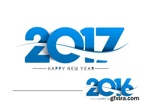 New Year Design 2017 part 5 - 28xEPS, AI