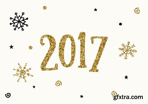 New Year Design 2017 part 5 - 28xEPS, AI